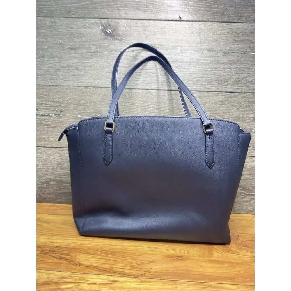 Tory Burch Emerson Large Zip Tote Navy